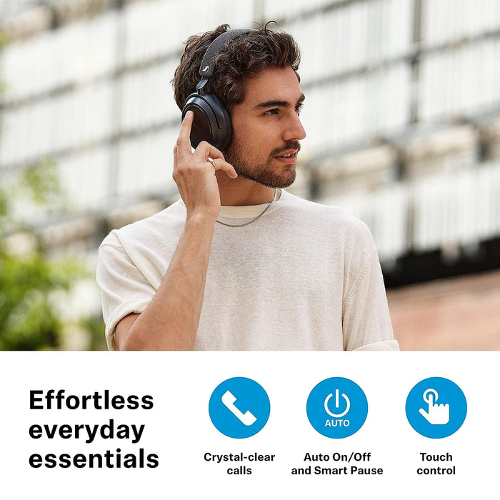 Sennheiser Momentum 4 Wireless Headphones - Over Ear Headset for Crystal-Clear Calls with Adaptive Noise Cancellation (BRAND NEW/SEALED) - Unboxify