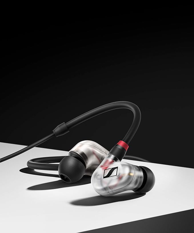 Sennheiser Professional Audio IE 400 Pro Wired in Ear Earphones with Mic (Transparent, Clear) - Unboxify