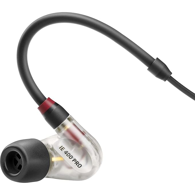 Sennheiser Professional Audio IE 400 Pro Wired in Ear Earphones with Mic (Transparent, Clear) - Unboxify
