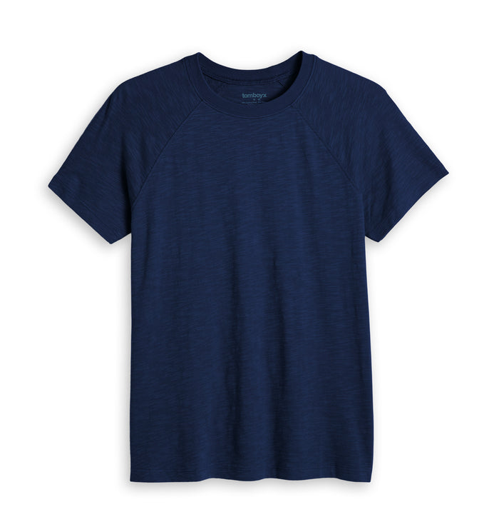 Short Sleeve Jersey Slub Raglan Tee - Future Dusk
