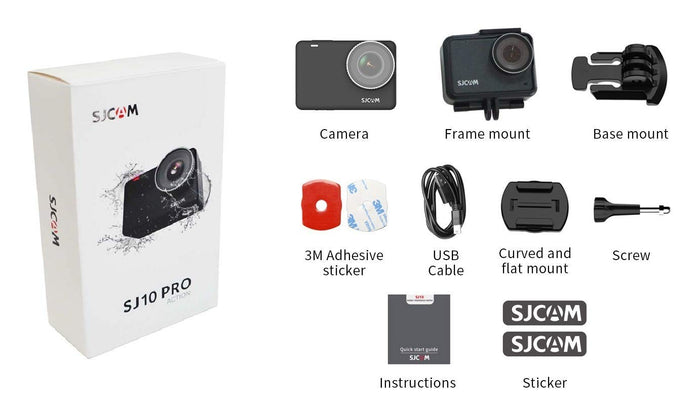 SJCAM SJ10 Pro 12 MP Optical 4K60fps UHD IPS Touch Display Action Camera