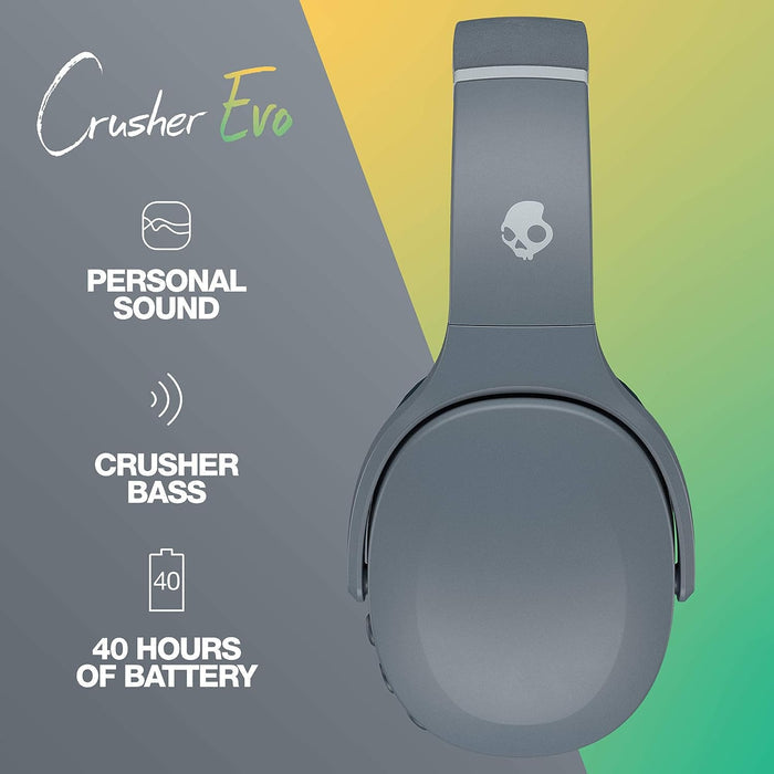 Skullcandy Crusher Evo Wireless Over-Ear Bluetooth Headphones - Unboxify