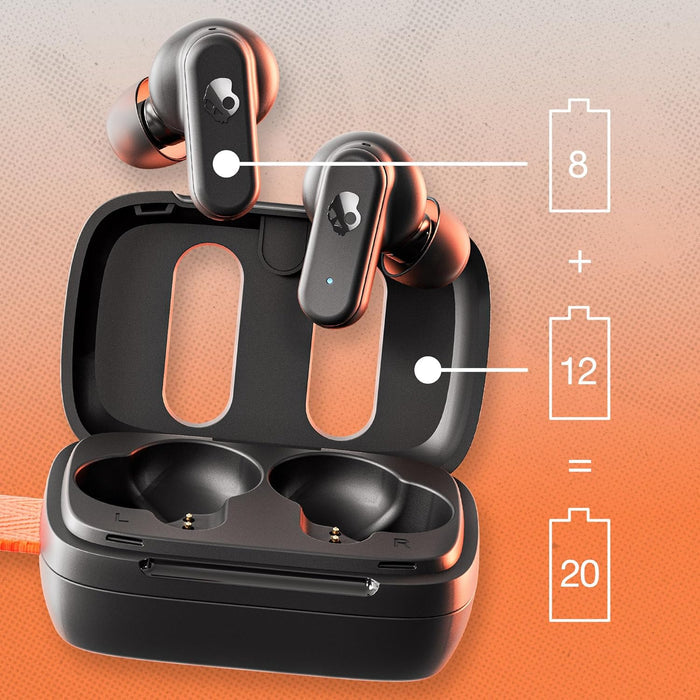Skullcandy Dime 3 in-Ear Wireless Earbuds, 20 Hr Battery, Microphone, Works with iPhone Android and Bluetooth Devices - Unboxify
