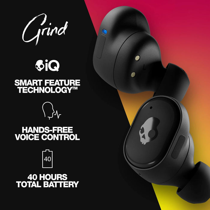 Skullcandy Grind in-Ear Wireless Earbuds, 40 Hr Battery, Skull-iQ, Alexa Enabled, Microphone - Unboxify