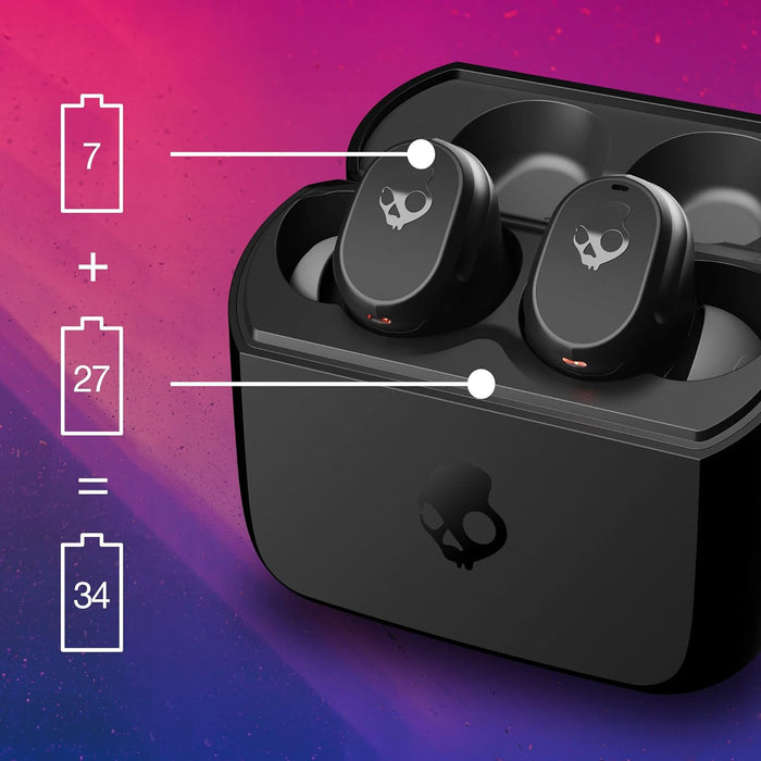 Skullcandy Mod in-Ear Wireless Earbuds, 34 Hr Battery, Microphone - Unboxify