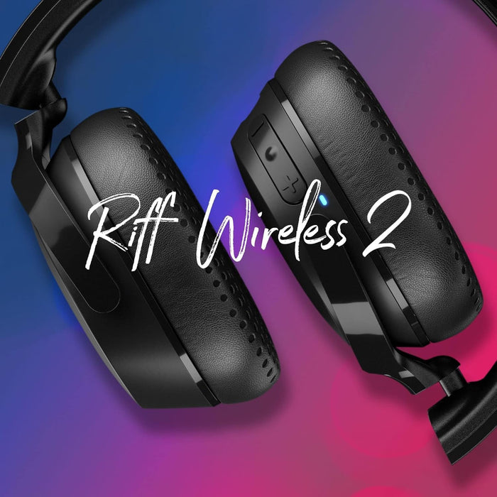 Skullcandy Riff 2 On-Ear Wireless Headphones - Black - Unboxify