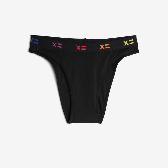 SmoothTuck Tucking Hi Leg Bikini - Black Rainbow