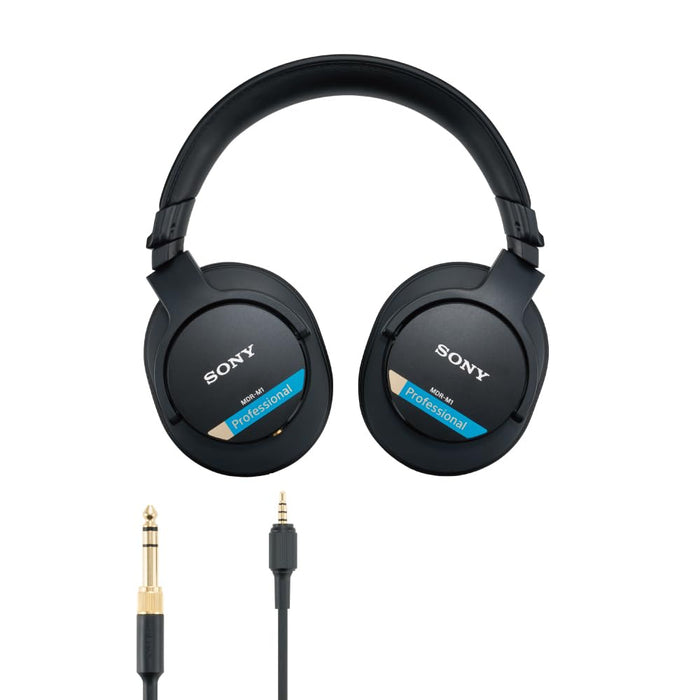 Sony MDR-M1 Wired High Resolution Monitor Over Ear Headphones, Closed Back Design for Audiophile - Unboxify