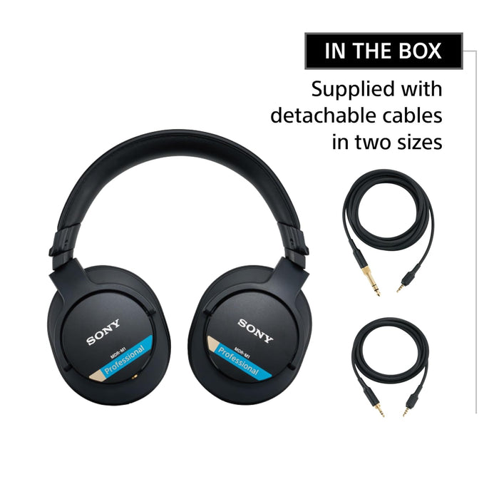 Sony MDR-M1 Wired High Resolution Monitor Over Ear Headphones, Closed Back Design for Audiophile - Unboxify