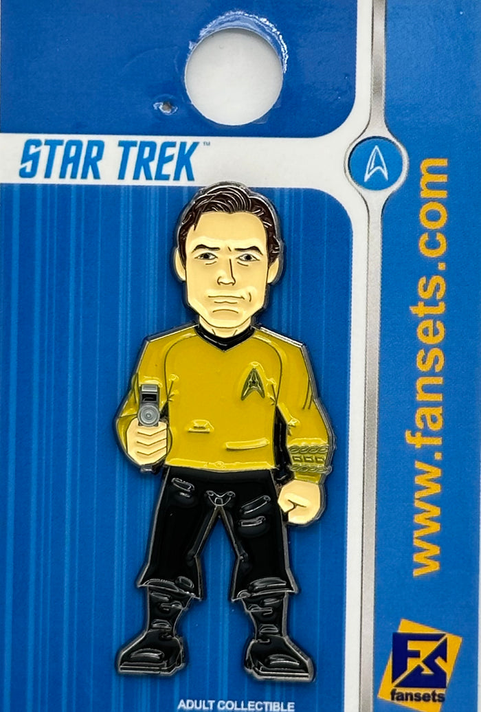 Star Trek CAPTAIN KIRK V2 Licensed FanSets MicroCrew Collector’s Pin