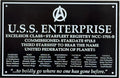Star Trek DEDICATION PLAQUE #11 U.S.S. ENTERPRISE-B