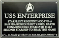 Star Trek DEDICATION PLAQUE #2 NCC-1701-A