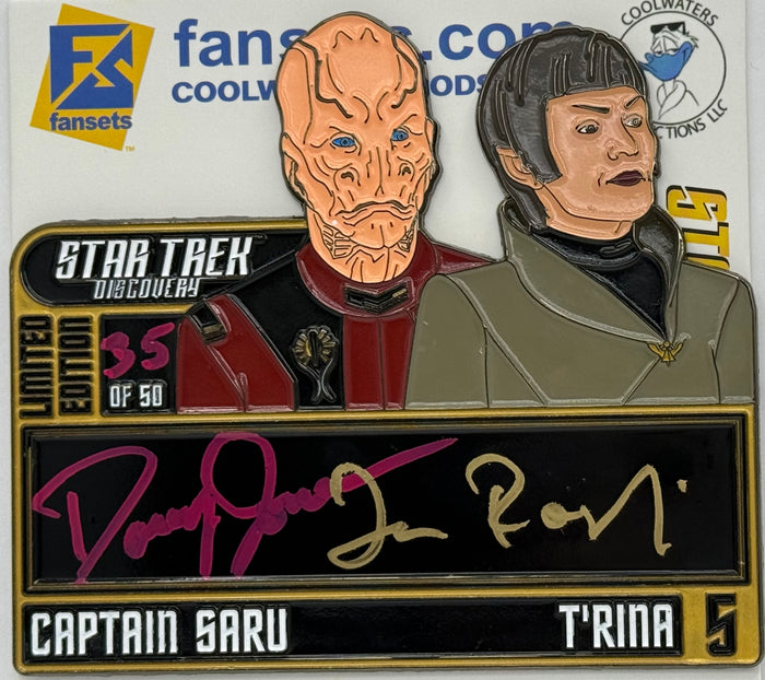STAR TREK Limited Edition Signature #11 Series 1 Doug Jones and Tara Rosling as Saru and T’Rina