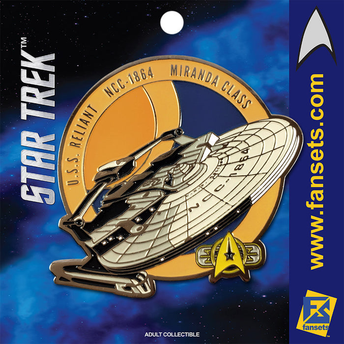 Star Trek MicroFleet USS RELIANT Licensed FanSets Collector’s Pin