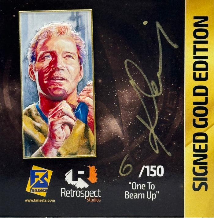Star Trek Retrospect Studios Beam Me Up! Captain KIRK Gold