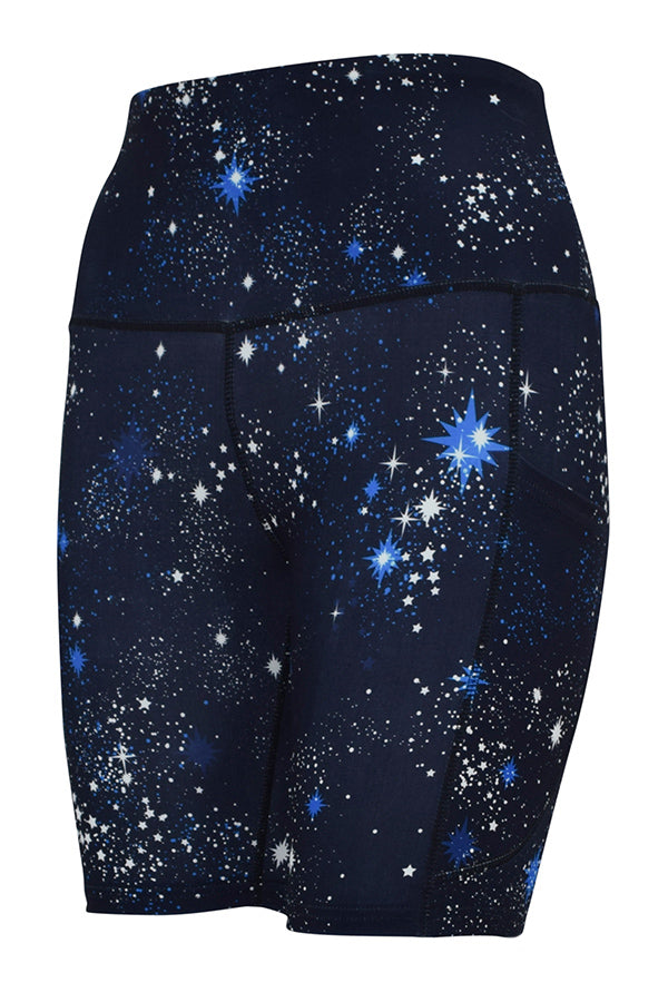 Starry Night Shorts + Pockets-Pocket Shorts