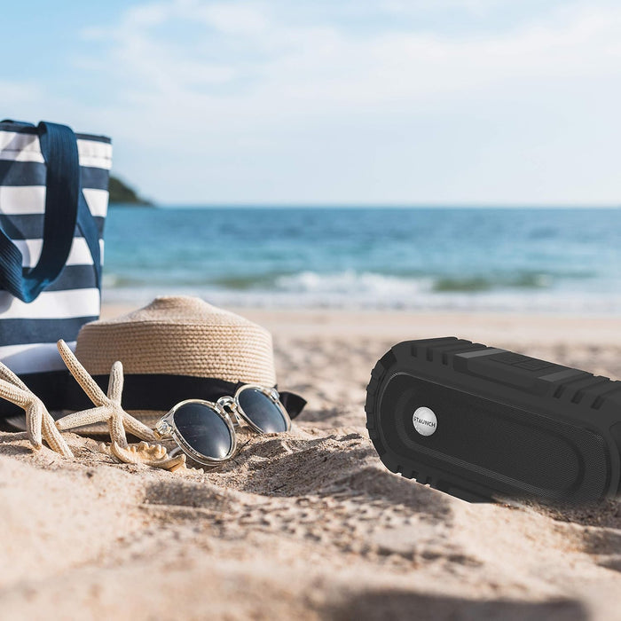 Staunch Thunder 1600 Wireless Portable 16W Bluetooth Speaker up to 8 Hours Long Play Time and FM Support (Black) - Unboxify