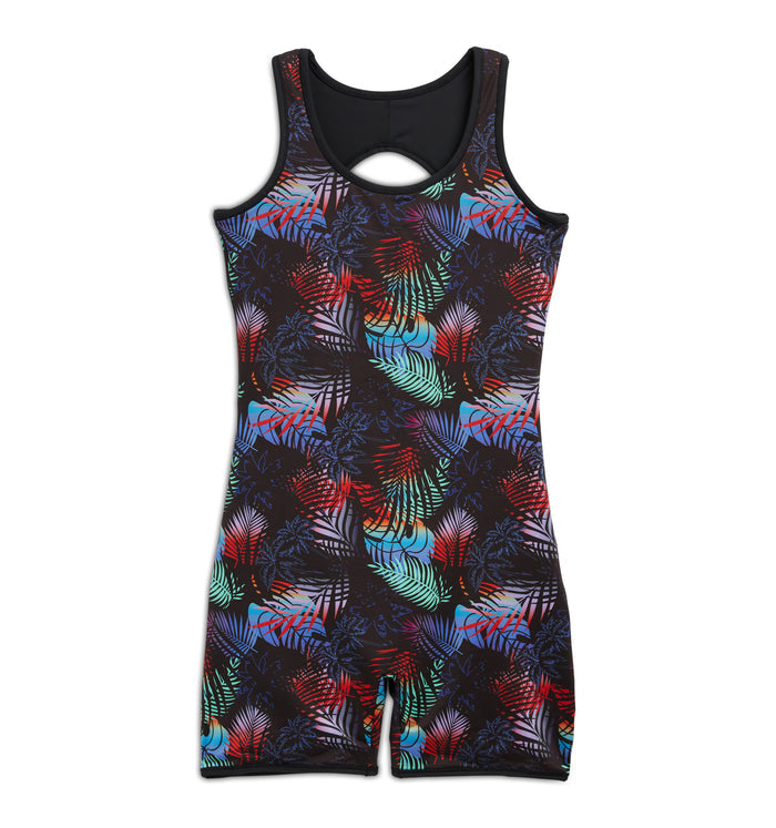 Swim 6" Reversible Sleeveless Unisuit - Palm Dreams