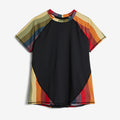 Swim Rashguard Tee - Rainbow Wave