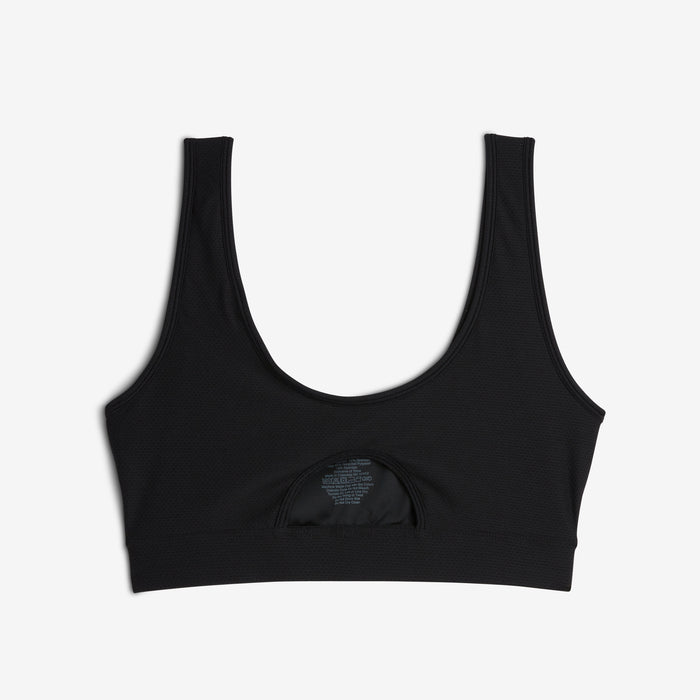 Swim Solarmesh Peekaboo Top - Black
