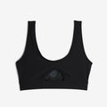 Swim Solarmesh Peekaboo Top - Black