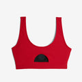 Swim Solarmesh Peekaboo Top - Red