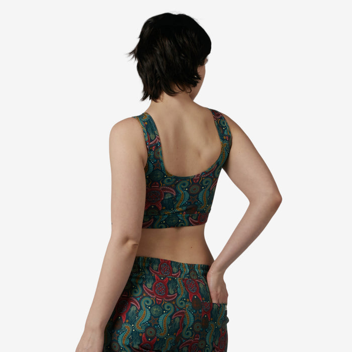 Swim Sport Compression Top - Marine Mosaic