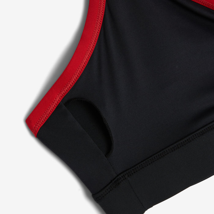 Swim Wrap Top - Red Edge