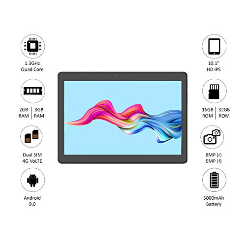 Swipe Slate 2 Tablet (10.1-inch, 3GB, 32GB, Wi-Fi + LTE + Calling), Grey