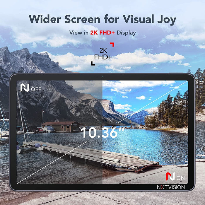 TCL 10 TAB Max 4 GB RAM 64 GB ROM 10.36 inches with Wi-Fi+4G Tablet (Grey) (UNBOXED) - Unboxify