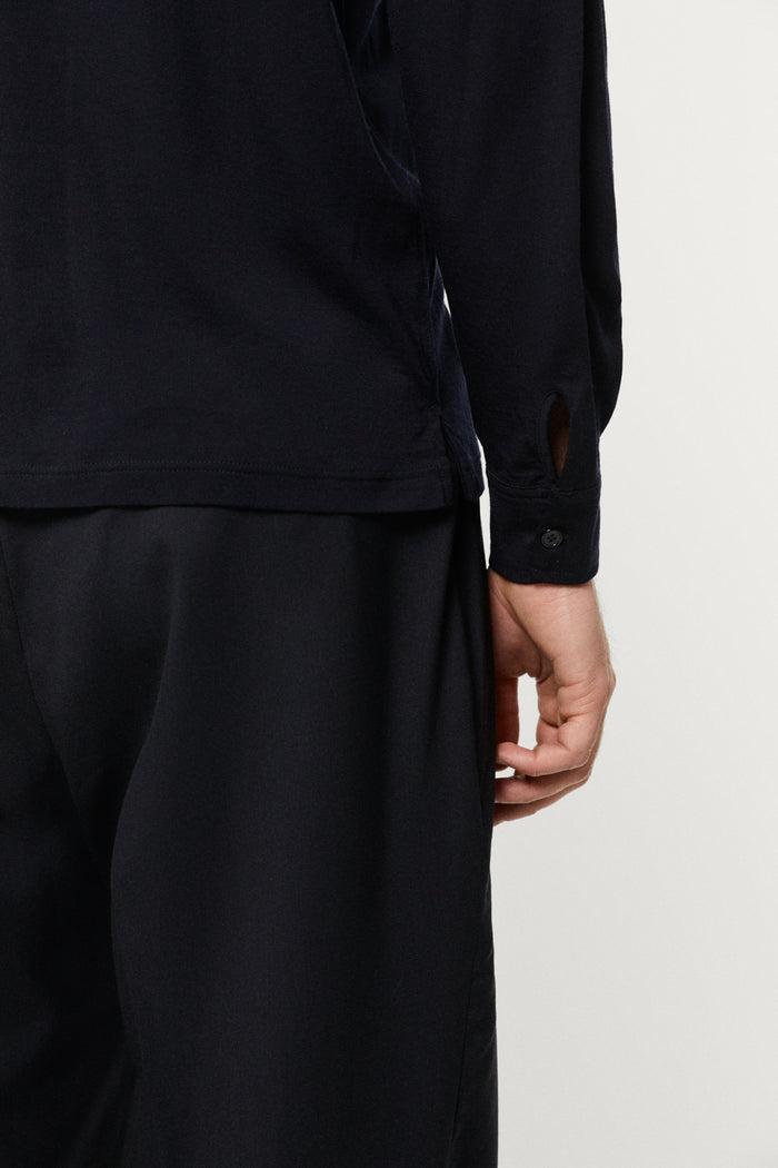 The Active Wool Polo dark blue