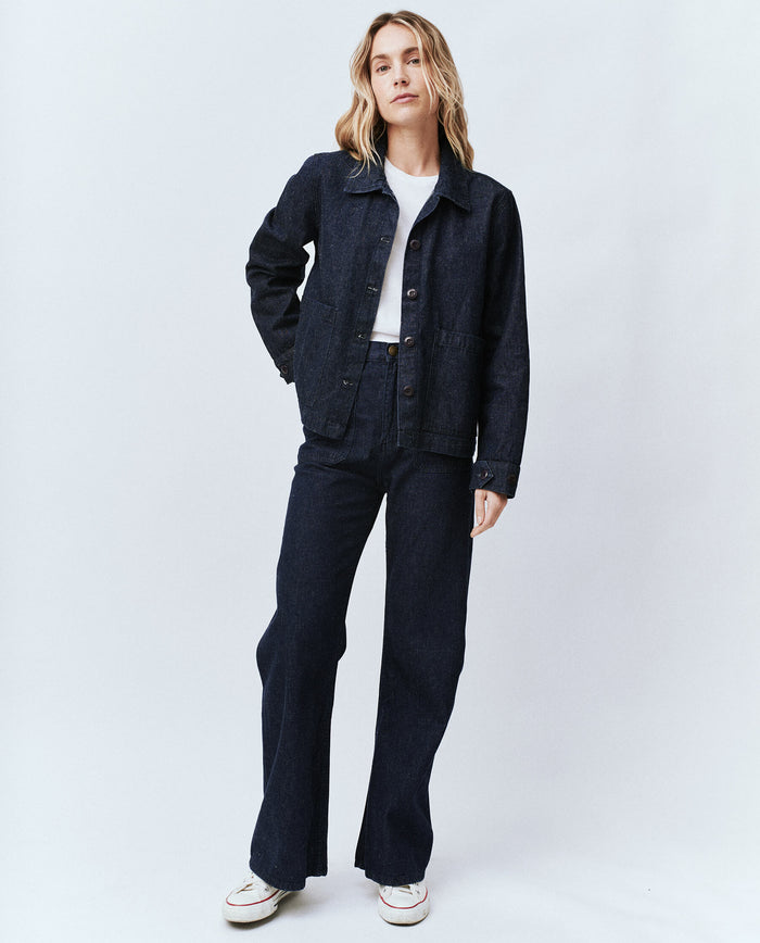The Chore Jacket. -- Rinse Wash JACKET THE GREAT. PS24