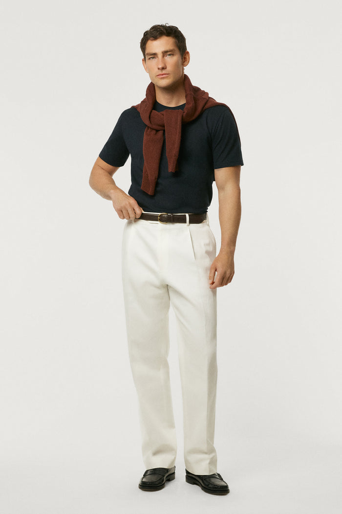 The Organic Ice Cotton Piqué T-Shirt blue