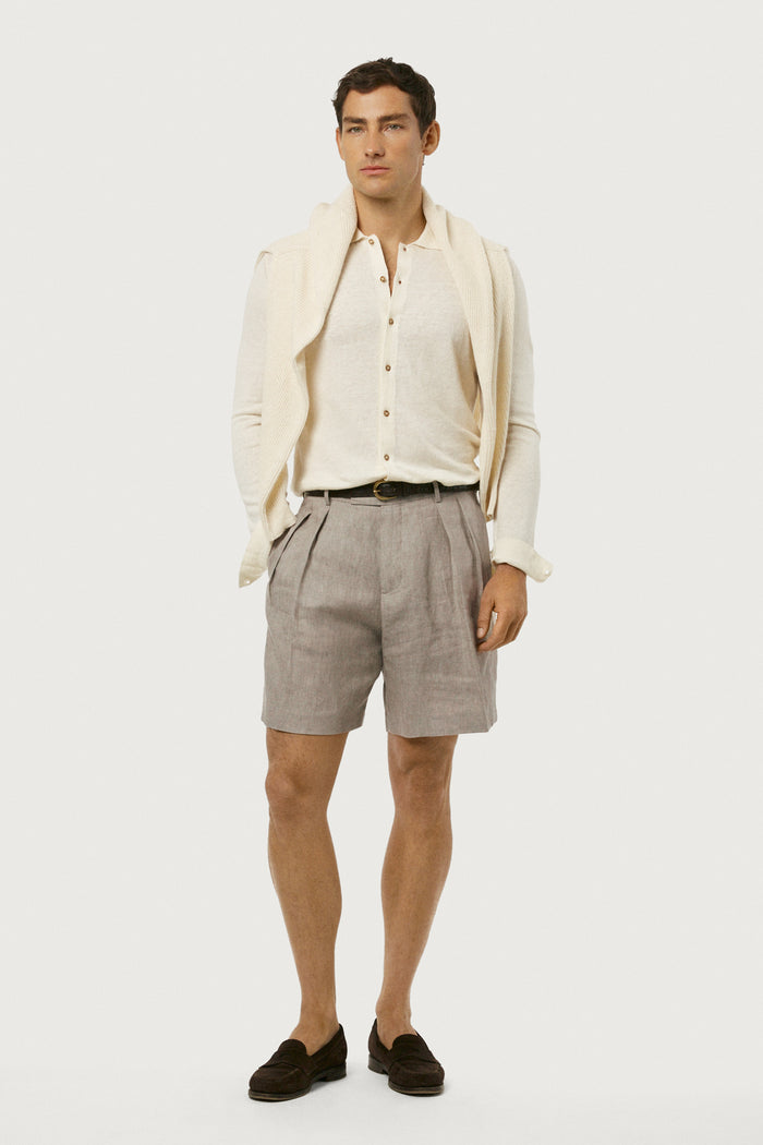 The Linen Cotton Knit Shirt