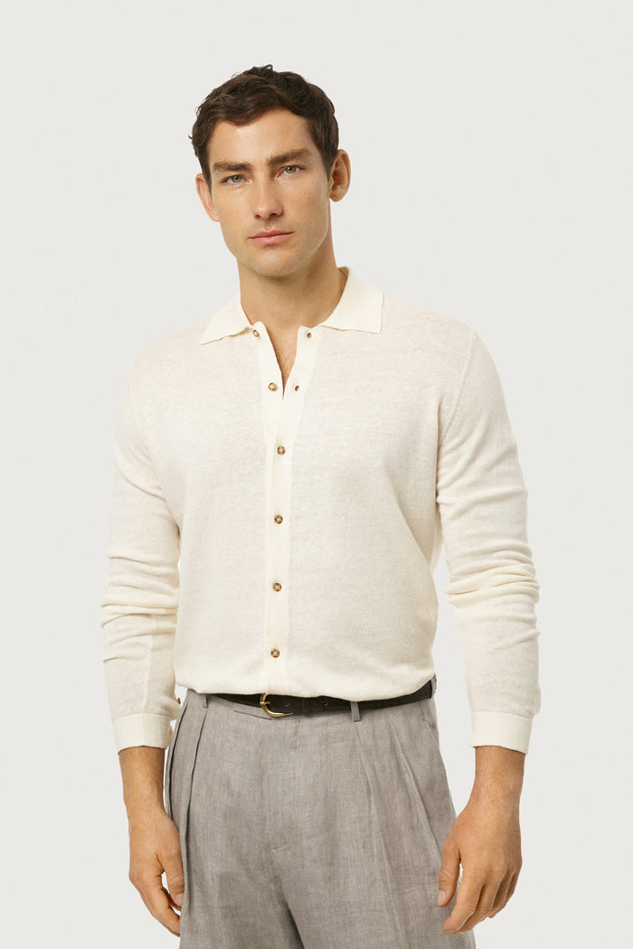The Linen Cotton Knit Shirt