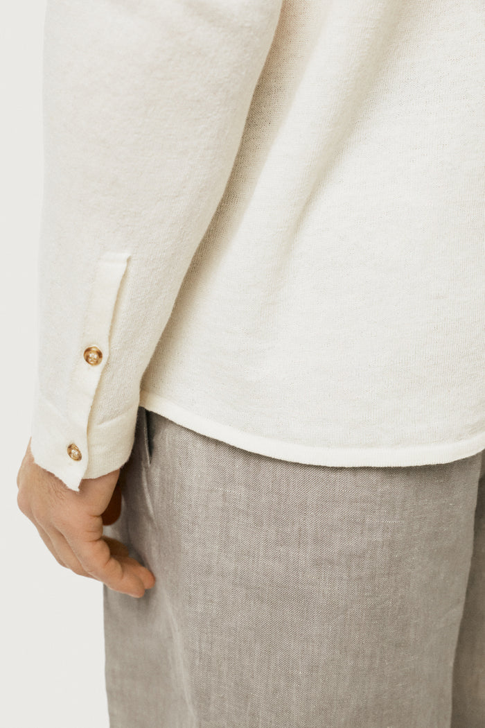 The Linen Cotton Knit Shirt