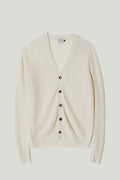 The Linen Cotton Ribbed Cardigan