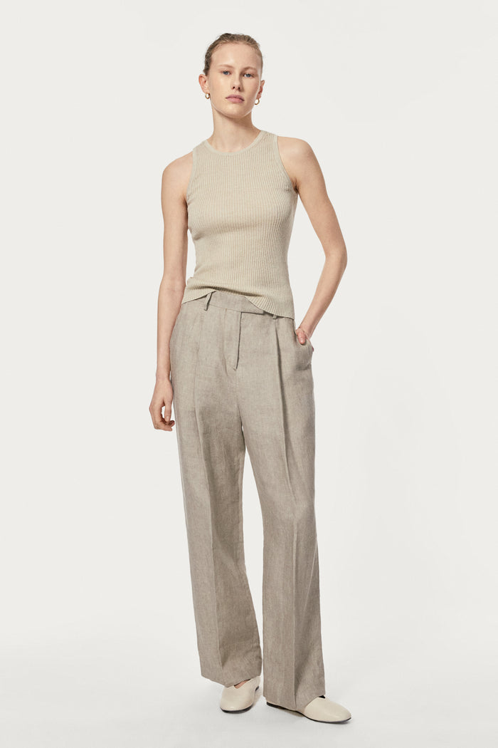linen cotton tank top hay