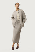 The Linen Twill Skirt beige