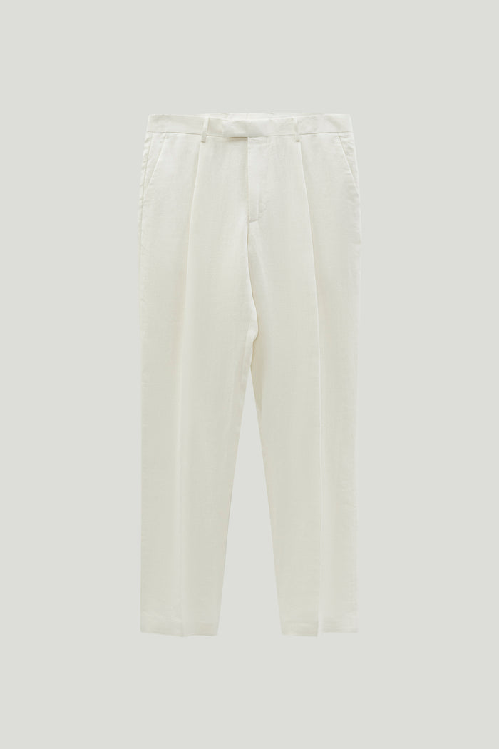 The Linen Twill Trousers off white