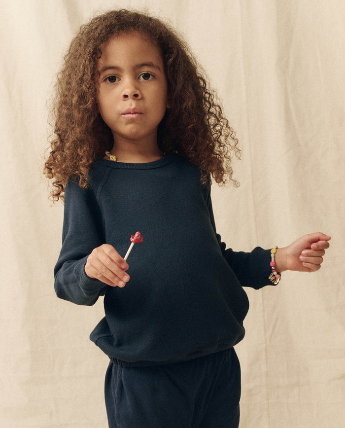 The Little College Sweatshirt. Solid -- True Navy SWEATSHIRTS THE GREAT. FALL 23 LITTLE
