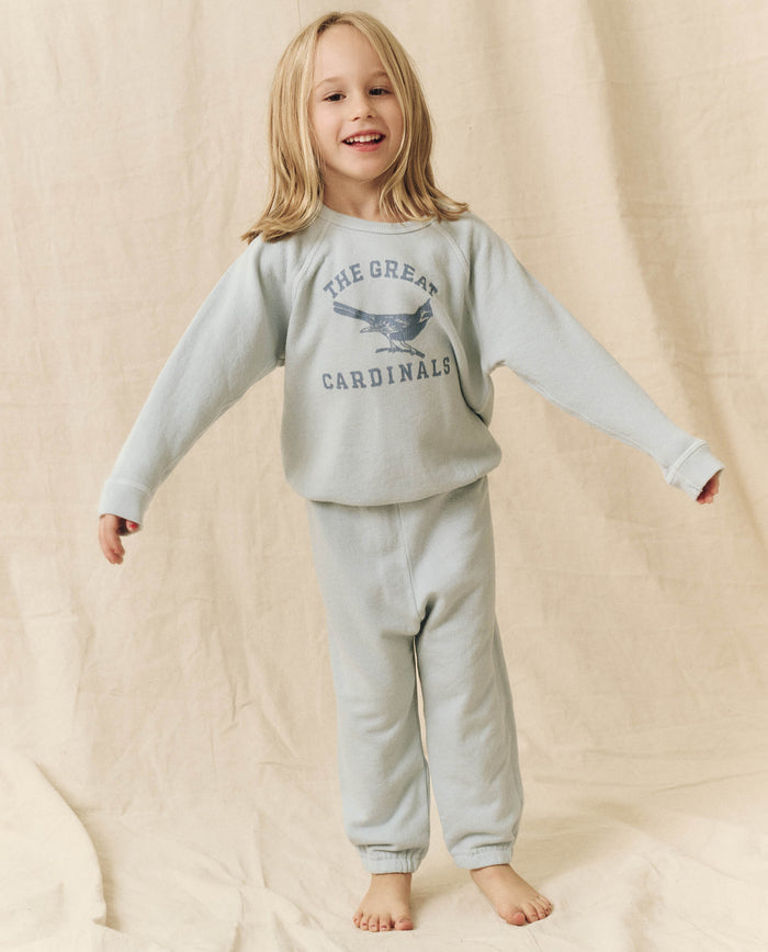 The Little Stadium Sweatpant. Solid -- Light Sky SWEATPANTS THE GREAT. SP24 LITTLE