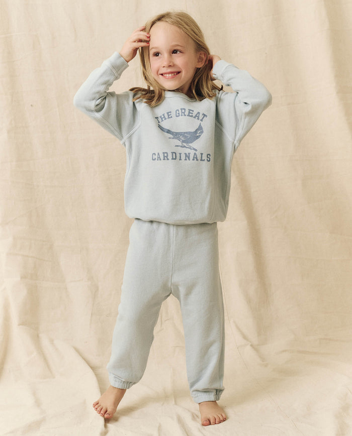 The Little Stadium Sweatpant. Solid -- Light Sky SWEATPANTS THE GREAT. SP24 LITTLE