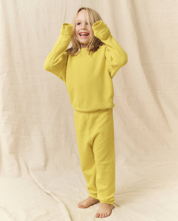 The Little Stadium Sweatpant. Solid -- Sunbeam SWEATPANTS THE GREAT. SP24 LITTLE
