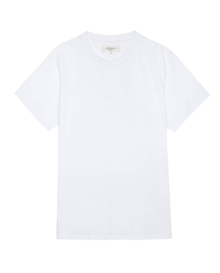 The Men's Pure Knits Slim Tee. -- True White TEES THE GREAT. FALL 23 MEN