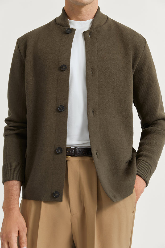 The Merino Wool Bomber Mud