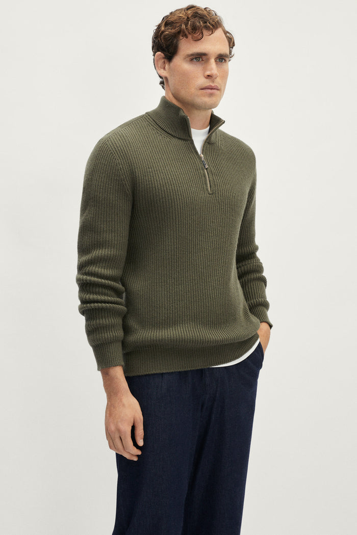 The Merino Wool Half-Zip Jumper