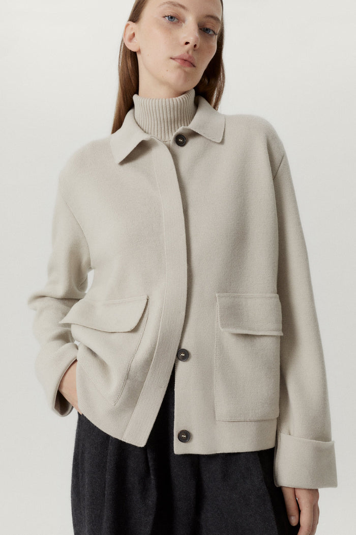 the merino wool jacket pearl
