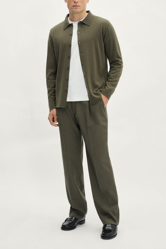 The Merino Wool Knit Shirt