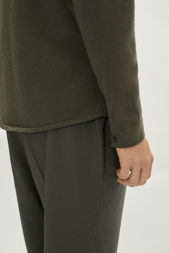 The Merino Wool Knit Shirt